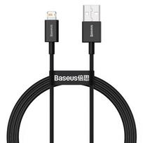100 iphone - Baseus Superior Series USB to iP 2.4A, 1m Black - 12 nuotrauka