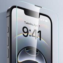 iphone 13 pro deklas - ESR Tempered Glass Screen Protector for iPhone 13 / 13 Pro / 14 / 16E - 2-Pack - Clear - 7 nuotrauka