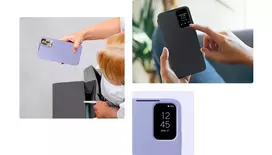 telefono deklas knygute - SAMSUNG Galaxy A34 2023, knygutė, juoda - 2 nuotrauka