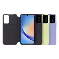 telefono deklas knygute - SAMSUNG Galaxy A34 2023, knygutė, juoda - 4 nuotrauka