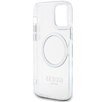 iphone 12 magsafe deklas - Guess "GUHMP12MHTRMS Hardcase Metal Outline Magsafe iPhone 12/ 12 Pro" Silve - 3 nuotrauka