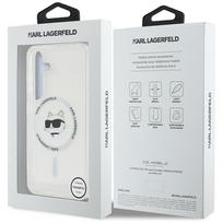 samsung galaxy s25 plus deklas - Karl Lagerfeld "Button Choupette Head Printed Logo MagSafe Galaxy S25 Plus" White - 2 nuotrauka
