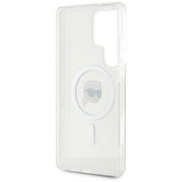 magsafe s25 ultra - Karl Lagerfeld "Button Karl Head Printed Logo MagSafe Galaxy S25 Ultra" White - 3 nuotrauka