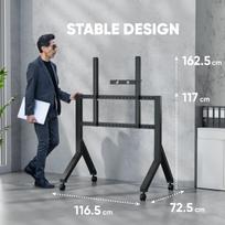 70 televizoriui - TV SET ACC MOBILE STAND/70-110" BLACK TS2081-B ONKRON - 7 nuotrauka
