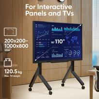 70 televizoriui - TV SET ACC MOBILE STAND/70-110" BLACK TS2081-B ONKRON - 10 nuotrauka
