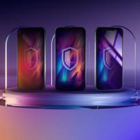 apsaugines pleveles iphone 16 - 3mk Rainbow Privacy Tempered Glass for Apple iPhone 16 - 2 nuotrauka