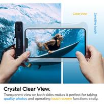 vandens telefono deklas - Dėklas Spigen A601 Universal Waterproof case, visiems, skaidri - 7 nuotrauka