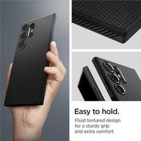 deklai samsung s24 ultra - Spigen "Liquid Air Galaxy S24 Ultra" Matte Black - 8 nuotrauka