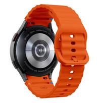 apyranke samsung - Tech-Protect silikoninis sportinis dirželis Samsung Galaxy Watch 4/5/5 Pro/6/7/FE, oranžinis (Orange) - 5 nuotrauka