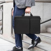 17 kompiuteris nesiojamas - Tech-Protect Defender Bag for 17" Laptop - Black - 2 nuotrauka