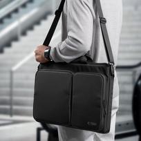 17 kompiuteris nesiojamas - Tech-Protect Defender Bag for 17" Laptop - Black - 3 nuotrauka