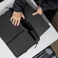 17 kompiuteris nesiojamas - Tech-Protect Defender Bag for 17" Laptop - Black - 5 nuotrauka