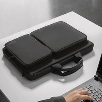 17 kompiuteris nesiojamas - Tech-Protect Defender Bag for 17" Laptop - Black - 6 nuotrauka