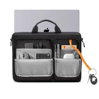 17 kompiuteris nesiojamas - Tech-Protect Defender Bag for 17" Laptop - Black - 13 nuotrauka