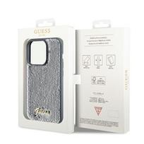 deklas apple iphone 14 - Apple iPhone 14 Pro Guess dėklas Sequin Script Metal (GUHCP14LPSFDGSS) sidabrinės spalvos - 2 nuotrauka