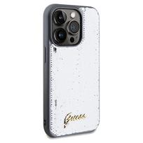 deklas apple iphone 14 - Apple iPhone 14 Pro Guess dėklas Sequin Script Metal (GUHCP14LPSFDGSS) sidabrinės spalvos - 4 nuotrauka