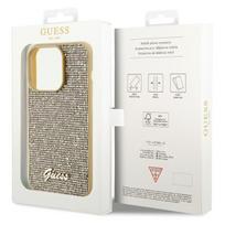 deklas iphone 15 pro guess - Guess "GUHCP15LPMSDGSD Disco Metal Script iPhone 15 Pro" Gold - 2 nuotrauka