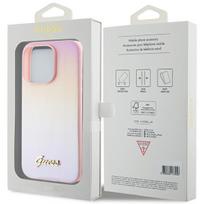 deklas iphone 15 pro guess - Dėklas GUESS GUHCP15XPSIS IPHONE 15 PRO MAX 6.7 "Rožinis/Rožinis HARDCASE SAFFIANO IRIDESCENT SCRIPT - 2 nuotrauka