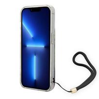 senukai iphone - Guess iPhone 14 Pro Flower Strap Dėklas Mėlynas (Blue) - 4 nuotrauka