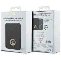 metalas - Guess GUPBM3AL4DMK, 3000mAh, 5W, MagSafe 4G, juodas (black) - 2 nuotrauka