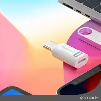 usb c i lightning adapteris - 4Smarts Adapteris Lightning to USB-C PD 27W 2 Pcs Set (Juodas) - 3 nuotrauka