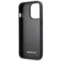 iphone case leather - AMG "Leather Debossed Lines Case iPhone 14 Pro Max" Black - 3 nuotrauka