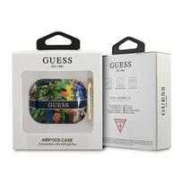 airpods senukai - Guess TPU Flower Print Case for Airpods Pro Blue - 2 nuotrauka