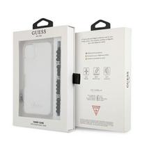dekliukas iphone 13 mini - Guess "GUHCP13SKPSBK PC Script and Black Pearls Case iPhone 13 Mini" - 2 nuotrauka