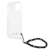 dekliukas iphone 13 mini - Guess "GUHCP13SKPSBK PC Script and Black Pearls Case iPhone 13 Mini" - 3 nuotrauka