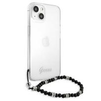 dekliukas iphone 13 mini - Guess "GUHCP13SKPSBK PC Script and Black Pearls Case iPhone 13 Mini" - 5 nuotrauka