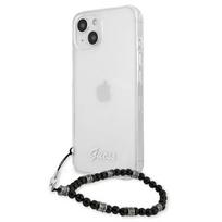 dekliukas iphone 13 mini - Guess "GUHCP13SKPSBK PC Script and Black Pearls Case iPhone 13 Mini" - 6 nuotrauka