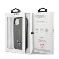 dekliukas iphone 13 mini - Guess "PU Saffiano Triangle Case iPhone 13 mini" Silver - 2 nuotrauka