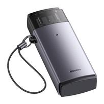memory sd card - Baseus Lite Series SD/TF atminties kortelių skaitytuvas, USB (pilkas) - 3 nuotrauka