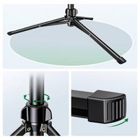 withu - Ugreen LP680 Selfie Stick Tripod su Bluetooth nuotolinio valdymo pulteliu, juodas (Black) - 3 nuotrauka