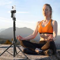 withu - Ugreen LP680 Selfie Stick Tripod su Bluetooth nuotolinio valdymo pulteliu, juodas (Black) - 7 nuotrauka
