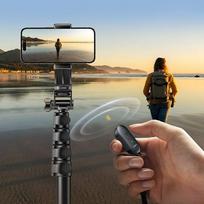 withu - Ugreen LP680 Selfie Stick Tripod su Bluetooth nuotolinio valdymo pulteliu, juodas (Black) - 9 nuotrauka