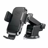 qi wireless charging - Automobilinis įkroviklis 3MK Drive & Charge, Qi Wireless, juoda, 15 W - 4 nuotrauka