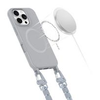 iphone 16 deklas su dirzeliu - Tech-Protect MagNecklace MagSafe Dėklas su Dirželiu iPhone 16 Pro - Pilkas (Gray) - 4 nuotrauka