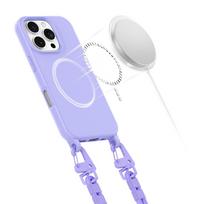 iphone telefonai - Tech-Protect MagNecklace MagSafe dėklas su virve Apple iPhone 16 Pro - Violetinis (Purple) - 4 nuotrauka