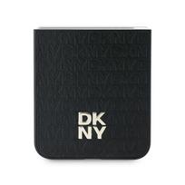 z flip6 - Dkny "Repeat Pattern Stack Logo Case Galaxy Z Flip 6" Black - 4 nuotrauka