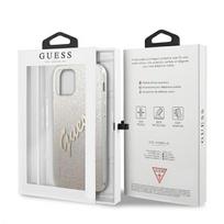 iphone 12 mini dekliukas - Guess "GUHCP12SPCUGLSGO PC/ TPU Vintage Cover iPhone 12 mini" Gradient Gold - 2 nuotrauka
