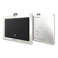 krepsys nesiojamam kompiuteriui 16 - Guess PU 4G Triangle Metal Logo Computer Sleeve 16" Black - 2 nuotrauka