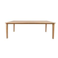 lauko stalai senukai - Lauko stalas Home4you Maldive, rudas, 220 cm x 100 cm x 75 cm - 5 nuotrauka