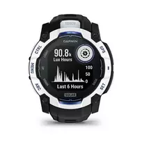 50 2 - Garmin Instinct 3 50mm Solar Supernova Whitestone / Juodas (Black) - 2 nuotrauka