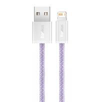 usb lightning laidas baseus - Baseus Dynamic cable USB to Lightning 2.4A 2m Purple - 2 nuotrauka
