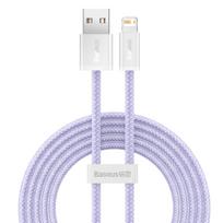 usb lightning laidas baseus - Baseus Dynamic cable USB to Lightning 2.4A 2m Purple - 4 nuotrauka