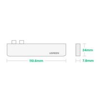 macbook pro 2 2 - Ugreen Multifunctional HUB 2x USB Typ C - USB Typ C PD  for MacBook Pro / Air gray (60559) - 6 nuotrauka