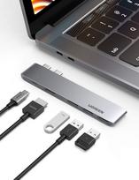 macbook pro 2 2 - Ugreen Multifunctional HUB 2x USB Typ C - USB Typ C PD  for MacBook Pro / Air gray (60559) - 7 nuotrauka