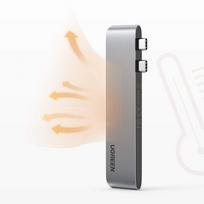 macbook pro 2 2 - Ugreen Multifunctional HUB 2x USB Typ C - USB Typ C PD  for MacBook Pro / Air gray (60559) - 8 nuotrauka