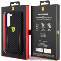 deklai samsung galaxy s23 - Ferrari "PU Carbon Hard Case Galaxy S23 Plus" Black - 2 nuotrauka
